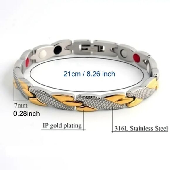 Casual Retro Fashion Dragon Pattern Magnetic Bracelet - Picture 7 of 16